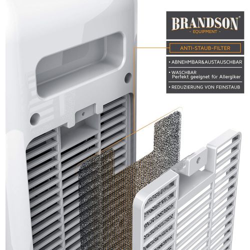  Brandson - digitaler Heizluefter mit Fernbedienung 2000 Watt - zuschaltbare Oszillation - Ventilationsfunktion - zwei Leistungsstufen - UEberhitzungsschutz - Heizung Heater - GS Zert