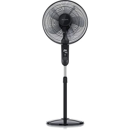  Brandson - Standventilator DC Silent mit Fernbedienung + LED Display - 24 Geschwindigkeiten - Oszillation 80 Grad - Ventilator sehr leise - Hoehe verstellbar - Kopf um 35 Grad neigb