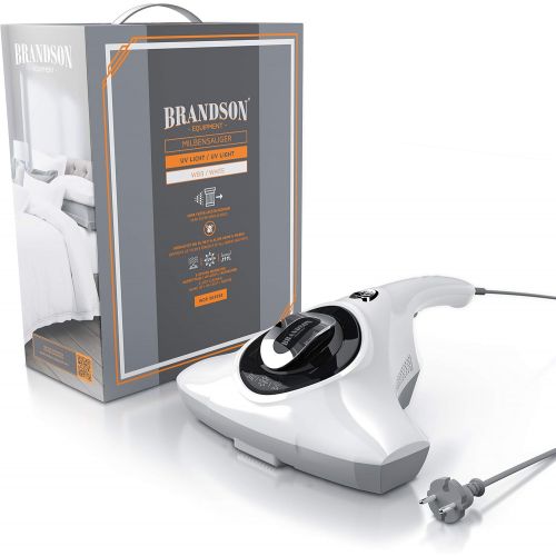  Brandson - Milbenstaubsauger 300W - Milben-Handstaubsauger mit UV Sterilisationslicht - -Schmutzbehalter 150 ml - desinfiziert Betten Bekleidung Polstermoebel - Milbensauger ideal f