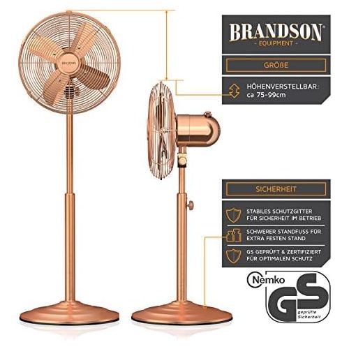  [아마존베스트]Brandson DE Retro Stand Fan, 9223030303922