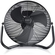 [아마존베스트]Brandson retro style wind machine - fan - table fan - floor fan 30 cm, - high air flow - infinitely tilting fan head - matte black
