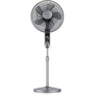 [아마존베스트]Brandson, Silent DC Standing Fan with Remote Control and LED Display, 24 Speeds, 80-degree Oscillation, Very Quiet Fan, Height Adjustable, Tiltable Head by 35 Degrees, White