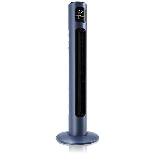  [아마존베스트]Brandson - Tower Fan with Remote Control and Oscillation - Pedestal Fan - Dark, blue, 68431684646