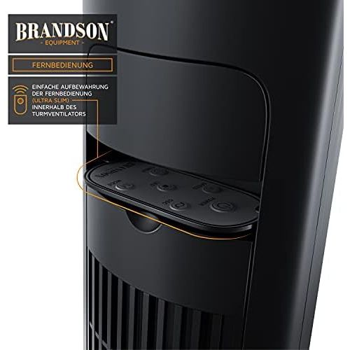  [아마존베스트]Brandson 72230334772 Tower Fan, black, 722303587854