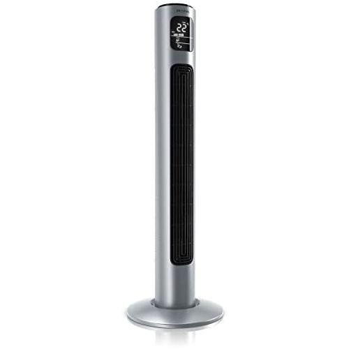  [아마존베스트]Brandson Tower Fan with Remote Control  Oscillating Tower Fan  96 cm  Fan with 3 Speed Settings  Timer  60° Oscillation, silver, 684634684