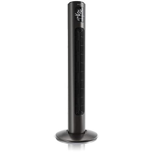  [아마존베스트]Brandson - Tower Fan with Remote Control and Oscillation - Pedestal Fan - Dark, grey, 722303815