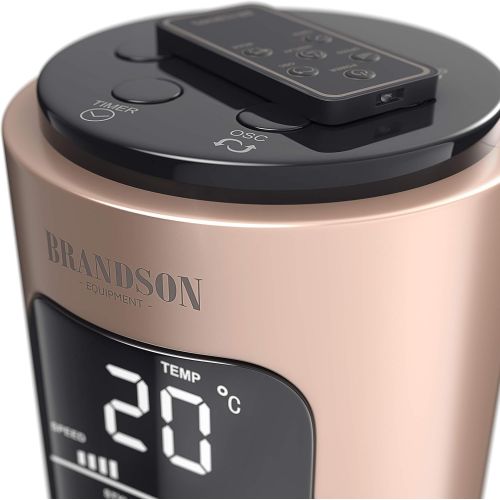  [아마존베스트]Brandson 2020 Model - Tower Fan with Remote Control and 60° Oscillation - Pedestal Fan - Column Fan - 96 cm - 3 Speed Levels - GS Certified, pink, 722303816