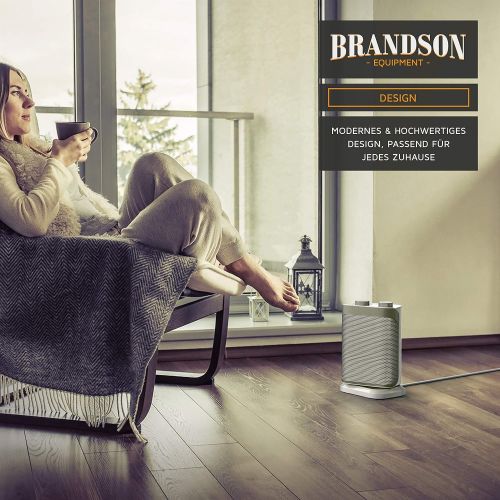  [아마존베스트]BRANDSON Fan Heater, White