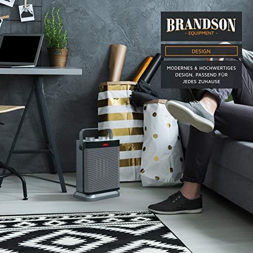  [아마존베스트]Brandson 2020 Ceramic Fan Heater Bathroom Energy Saving Quiet