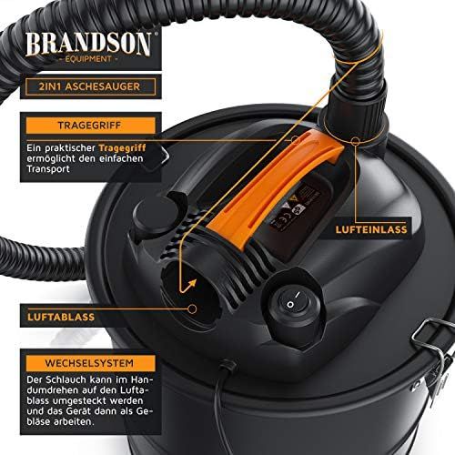  Brandson 2 in 1 Ash Vacuum Cleaner Fireplace Vacuum Cleaner