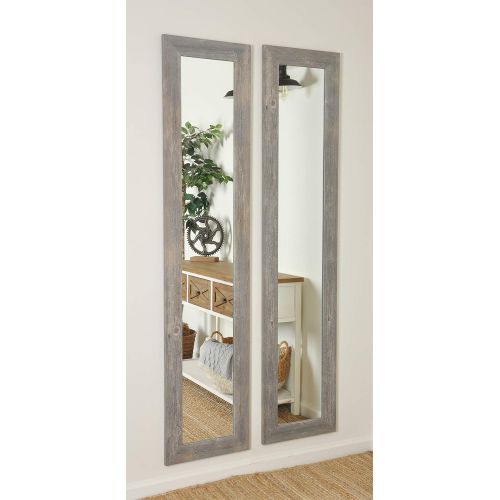  BrandtWorks AZBM41SKINNY-2PC Mirror Set, Weathered Gray, 2