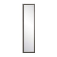 BrandtWorks AZBM71Thin Modern Matte Charcoal Slim Floor Mirror 19 x 68.5