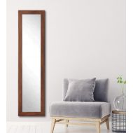 BrandtWorks AZBM61Skinny Modern Mocha Brown Slim Floor Mirror 19.5 x 53