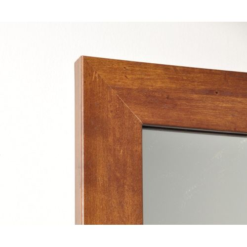  BrandtWorks AZBM61Skinny Modern Mocha Brown Slim Floor Mirror 19.5 x 53