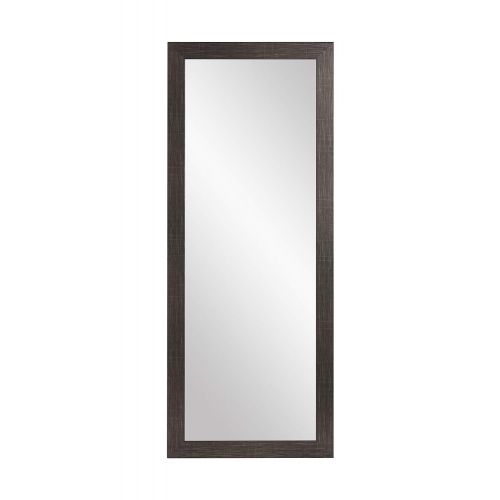  BrandtWorks, LLC AZBM005NM Framed Non Beveled Leaning Mirror 25.5 x 70.5 Scratched Black