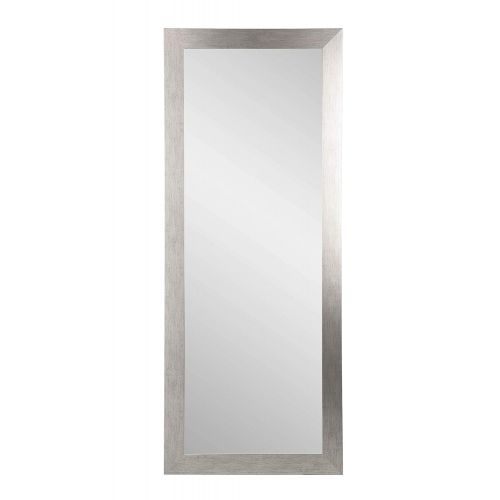  BrandtWorks, LLC AZBM005NM Framed Non Beveled Leaning Mirror 25.5 x 70.5 Scratched Black