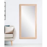 BrandtWorks AZBM087TS Framed Non Beveled Mirror 32 x 71 Natural