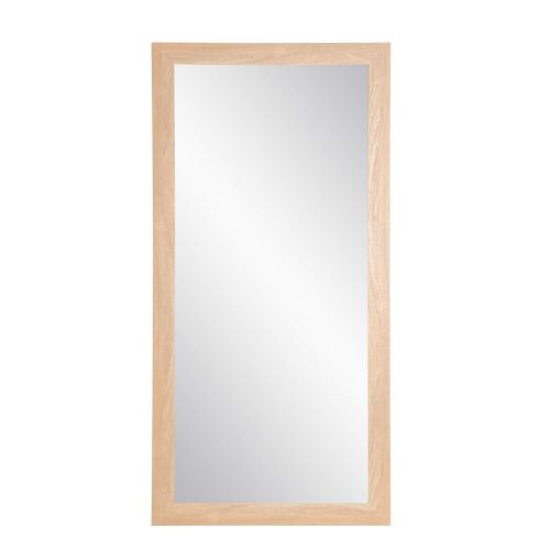  BrandtWorks AZBM087TS Framed Non Beveled Mirror 32 x 71 Natural