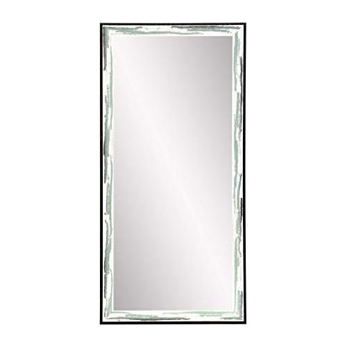  BrandtWorks AZBM083TS Framed Mirror, Green/Brown/White