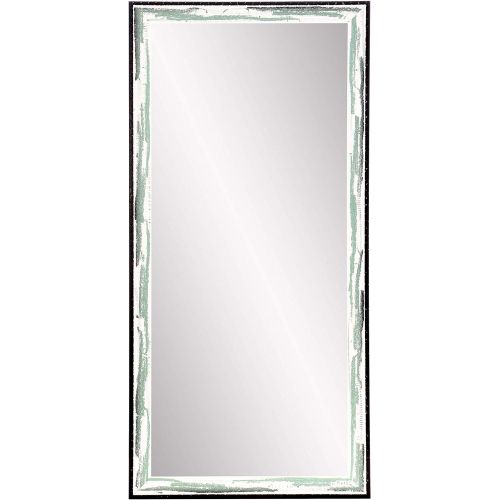  BrandtWorks AZBM083TS Framed Mirror, Green/Brown/White