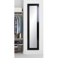 BrandtWorks, LLC AZBM80THIN Floor Mirror, 21.5 x 71, Black