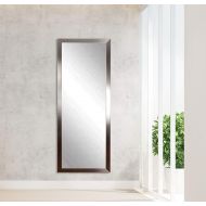 BrandtWorks, LLC AZBM026NM Framed Non Beveled Leaning Mirror 23.5 x 68.5 Silver