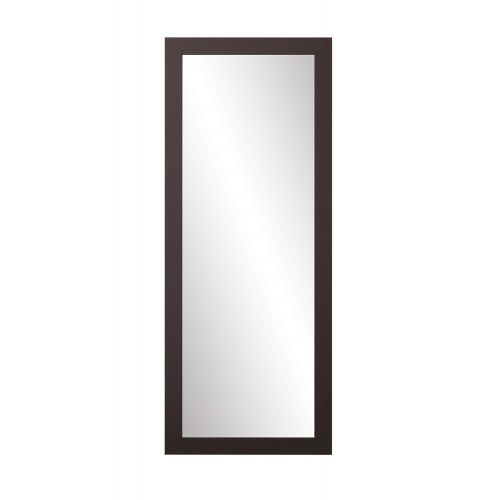  BrandtWorks, LLC AZBM080NM Framed Non Beveled Leaning Mirror 25.5 x 70.5 Black Stainless