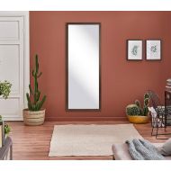 BrandtWorks, LLC AZBM076NM Framed Non Beveled Leaning Mirror 23 x 68 Rustic Brown