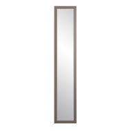 BrandtWorks AZBM70Thin Modern Matte Gray Slim Floor Mirror, 19 x 68.5