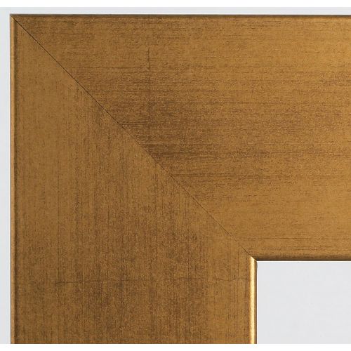  BrandtWorks AZBM68Thin Brushed Gold Slim Floor Mirror 21.5 x 71