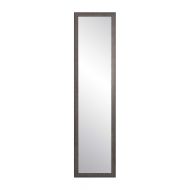BrandtWorks AZBM75Thin Charcoal Farmhouse Gray Slim Floor Mirror, 19 x 68.5