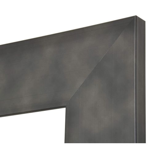  BrandtWorks AZ-BM25SKINNY Clouded Gunmetal Floor Mirror 16 x 71 Black