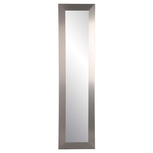  BrandtWorks AZBM78THIN Industrial Modern Slim Floor Mirror, 21.5 x 71, Silver