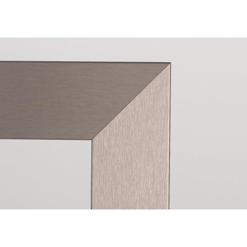  BrandtWorks AZBM78THIN Industrial Modern Slim Floor Mirror, 21.5 x 71, Silver