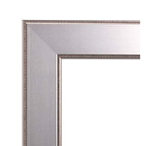  BrandtWorks BM12THIN Mod Euro Silver Full Length Mirror 21.5 x 71 Brushed