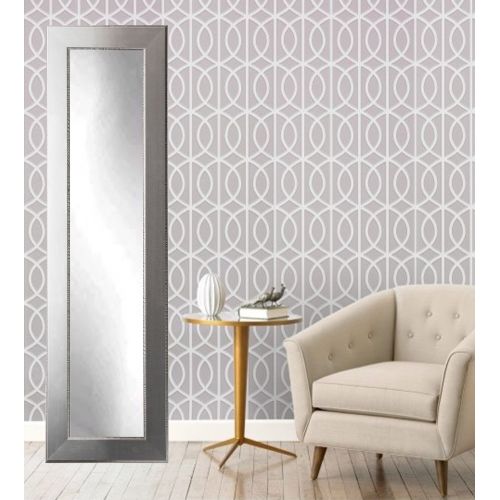  BrandtWorks BM12THIN Mod Euro Silver Full Length Mirror 21.5 x 71 Brushed