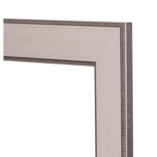  BrandtWorks BM12THIN Mod Euro Silver Full Length Mirror 21.5 x 71 Brushed