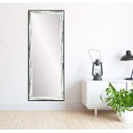 BrandtWorks, LLC AZBM083NM Framed Non Beveled Leaning Mirror 25.5 x 70.5 Green/Brown/White