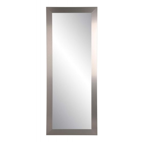  BrandtWorks, LLC AZBM078NM Framed Non Beveled Leaning Mirror 25.5 x 70.5 Silver