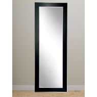 BrandtWorks BM11THIN Silver Accent Black Full Length Mirror 21.5 x 71