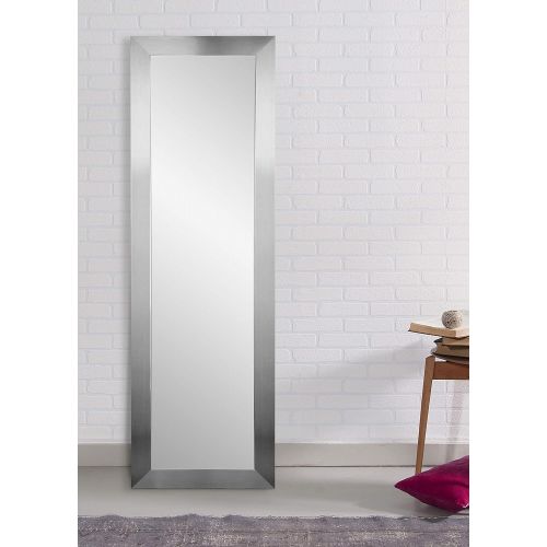  BrandtWorks BM1THIN Modern Silver Full Length Mirror, 21.5 x 71,