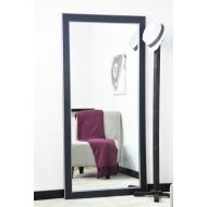 BrandtWorks BM011TS Silver Accent Black Floor Mirror 66 x 32,