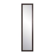 BrandtWorks AZBM76Thin Textured Expresso Farmhouse Slim Floor Mirror, 19 x 68.5, Dark Brown