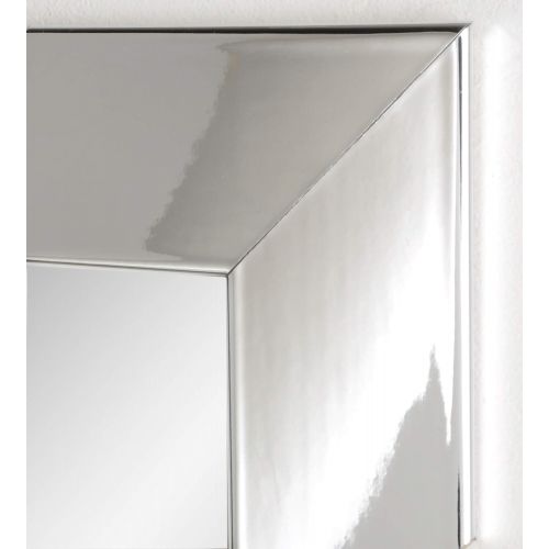  BrandtWorks, LLC AZBM015NM Framed Non Beveled Leaning Mirror 25.5 x 70.5 Chrome