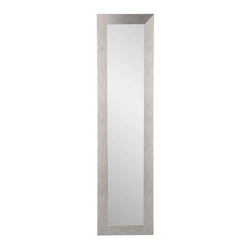  BrandtWorks BM4THIN Stainless Grain Full Length Mirror 21.5 x 71 Silver