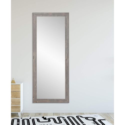  BrandtWorks BM041T Urban Frontier Barnwood Floor Mirror 32 x 71 Brown