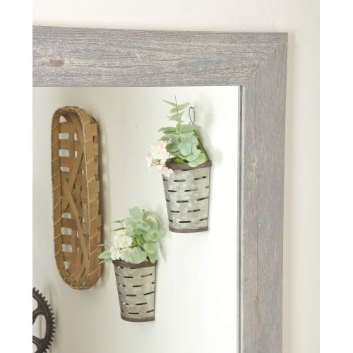  BrandtWorks BM041T Urban Frontier Barnwood Floor Mirror 32 x 71 Brown