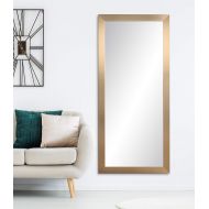 BrandtWorks, LLC Contemporary Champagne Floor Mirror, 26.5 x 65.5,
