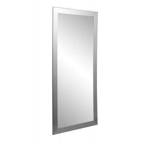  BrandtWorks, LLC BM001TS Modern Floor Mirror, 32 X 66, Silver,32 X 66