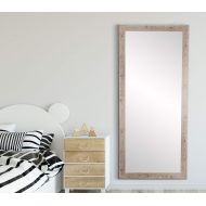 BrandtWorks, LLC Cottage White Wood Floor Mirror 26.5 x 65.5 Barnwood